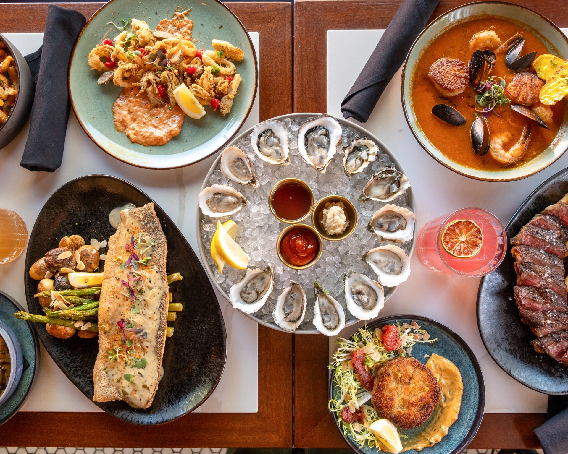 The raw bar