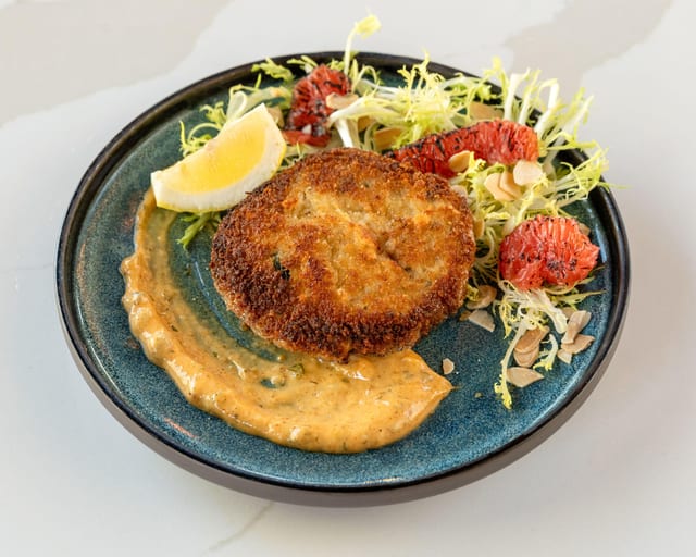 Brine's Blue Crabcake.